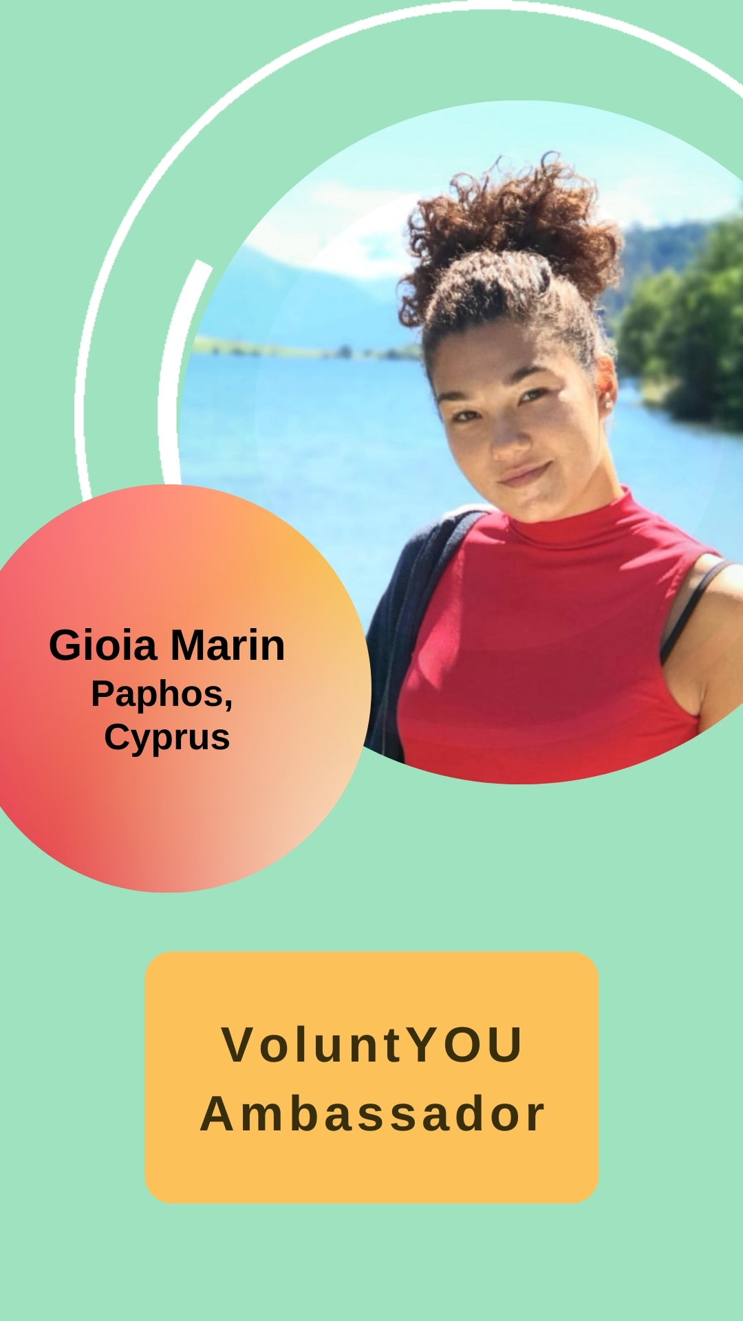 Gioia Marin - VoluntYOU Ambassador; Paphos, Cyprus